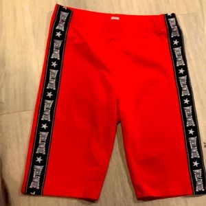 Worldwide Red Biker Shorts